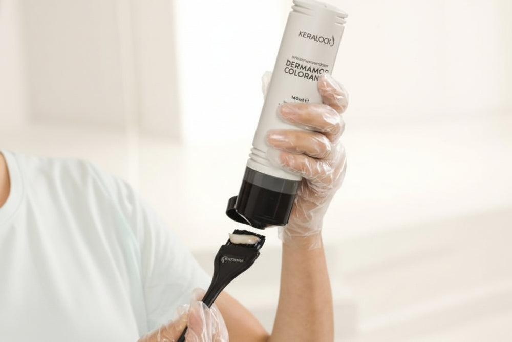 صبغة شعر دائمة من كيرالوك، لون أسود 150 مل، لون أسود غامق يدوم طويلاً، متوفرة لدى ملسا