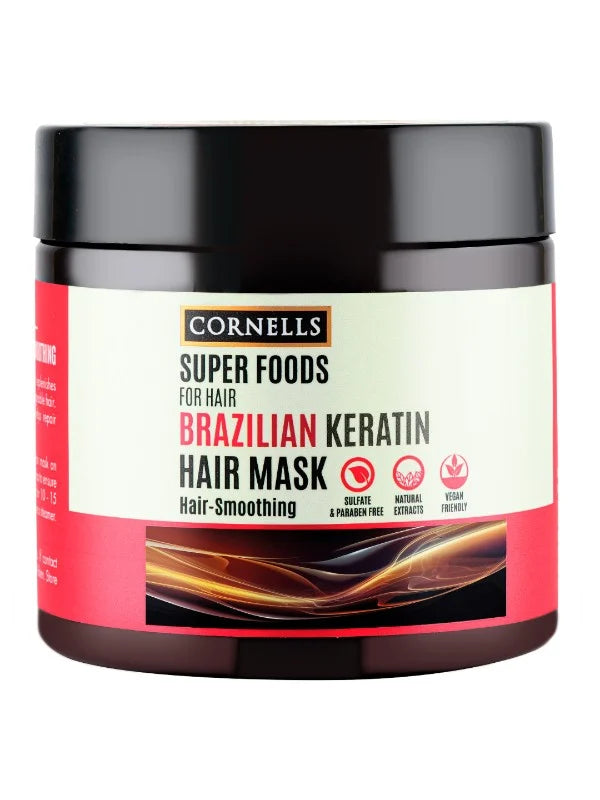 قناع الشعر كورنيلز سوبر فودز بخلاصة الكيراتين البرازيلي 475 مل