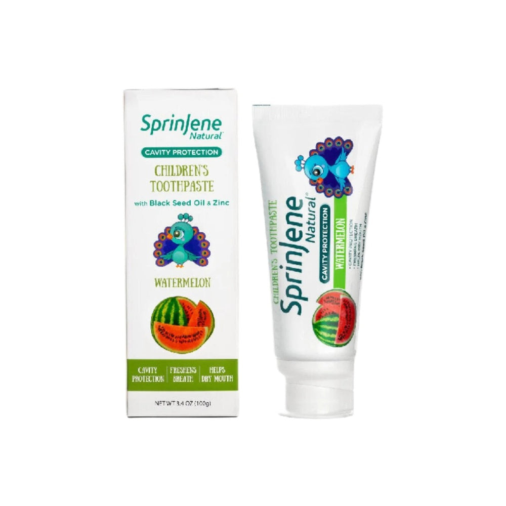 Sprin-Gen Children'S Toothpaste 100G, Fluoride-Free, Natural, Strawberry